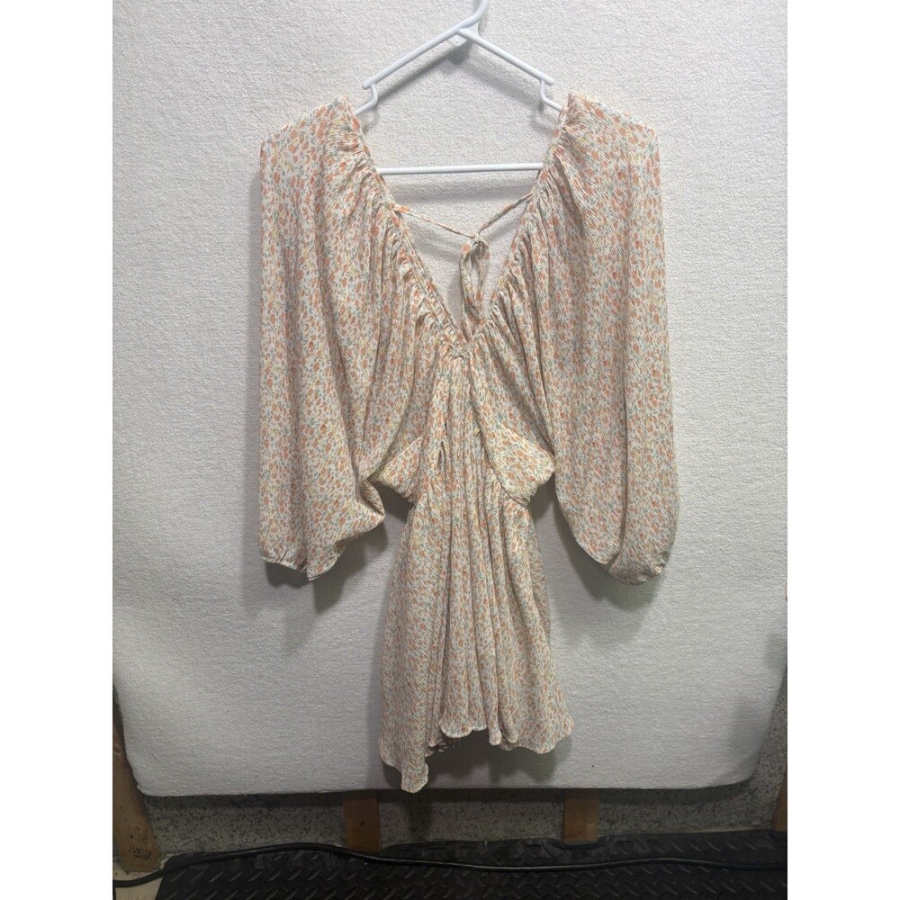 Womans Size XS VICI Spring Floral Lined Chiffon Dress Romantic Boho